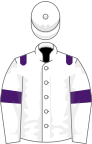 White, purple epaulets and armlets