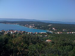 View over town