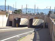 The 17th Avenue Underpass built in 1935 is a well-preserved example of Depression-era bridge construction. It is eligible for inclusion in the National Register of Historic Places.