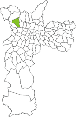 Location in the city of São Paulo