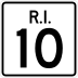 Route 10 marker