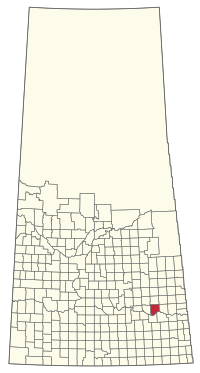 Location of the RM of McLeod No. 185 in Saskatchewan