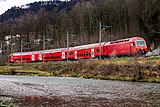 SZU Re 456 (former SBB Re 450) on the Sihltal railway line as S4 service of Zurich S-Bahn