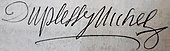 signature de Pierre Duplessy-Michel