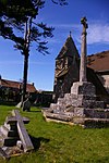 Churchyard cross in St John The Evangelist's churchyard