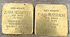 Stolpersteine für Clara Neuberger und Emma Nussbaum