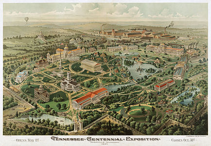 Tennessee Centennial and International Exposition, by The Henderson Litho. Co. (restored by Trialsanderrors)