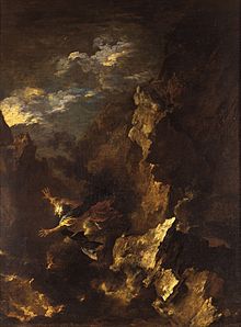 Salvator Rosa's painting The Death of Empedocles
