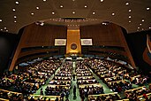 Interior of the United Nations General Assembly Hall