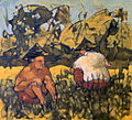 LOCALS, Oil, by James Pollock, CAT IV, 1967