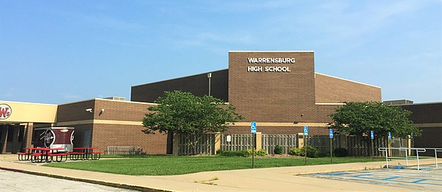 Warrensburg High School in Warrensburg, Missouri, July 2015. Taken by Josh Anderson and Brittany Torres