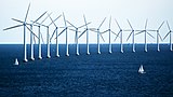 Offshore wind farm near Copenhagen, Denmark
