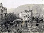 Praça de Erevã, local do assalto, na década de 1870