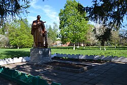 Monument to Soviet soldiers of World War II in Khmeliv