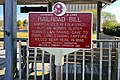 The notorious American outlaw Morris Slater, better known as "Railroad Bill", was gunned down in Atmore on March 7, 1896. A historic marker was placed in 2021 by the Alabama Folklife Association.
