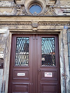 Street entrance door