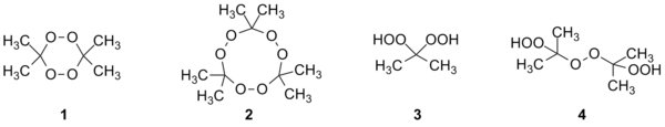 Структуры пероксидов ацетона