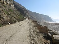 Black's Beach access from Salk Canyon Road, UCSD