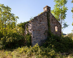 Ruins of the Brumbaugh Homestead, a historic site in the township
