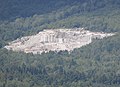 Carrière de granit près de Saint-Sébastien (Québec).