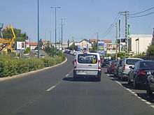 La voie périphérique D 2009 à Clermont-Ferrand