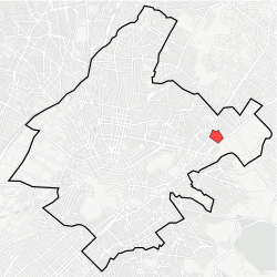 Location within Athens