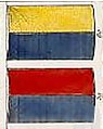 Wallachian and Moldavian Flags. 1849