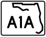 State Road A1A marker