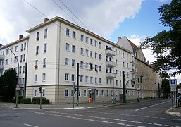 Neubebauung der 1950er Jahre an der John-Schehr-/ Kniprodestraße