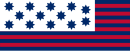 Guilford Courthouse flag, flown during the Battle of Guilford Courthouse, 1781