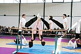 L'éducateur sportif en gym peut enseigner (tous publics) jusqu'au 1er niveau de compétition.