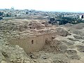 Edificaciones en la parte superior de la Huaca San Marcos en el sitio arqueológico de Maranga.