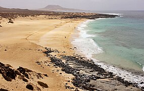 Vista de la playa.