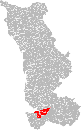 Localisation de Communauté de communes du canton de Ducey