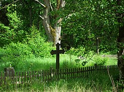 Old evangelical cemetery in Lubiewice, commune Cekcyn.