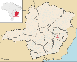 Location of Santana do Paraíso