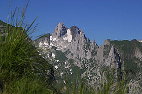 Vue de l'Altmann depuis le nord-est.