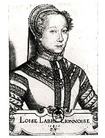 Porträt der Louise Labé, 1555.