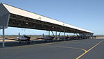 Lineup of PC-9 aircraft from No 2 FTS at RAAF Pearce