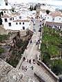 Blick auf die alte Brücke in Ronda