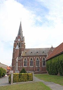 L'église reconstruite ans les années 1920.