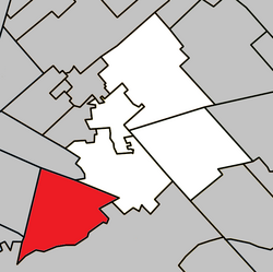 Location within La Rivière-du-Nord RCM
