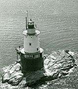 Sakonnet Light is on a small rock