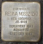 Stolperstein für Regina Mosszizki