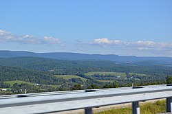 Looking northwest from Interstate 99 on Bald Eagle Mountain