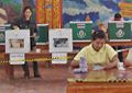 A polling station in Ban Khung Taphao, Khung Taphao subdistrict, Mueang Uttaradit district, Uttaradit province, Thailand, for the 2007 Thai general election