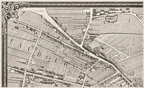 Turgot map of Paris, sheet 1, by Louis Bretez and Claude Lucas