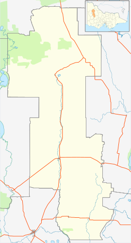 Rosebery is located in Shire of Yarriambiack