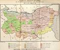 Distribution of native speakers according to the 1892 census