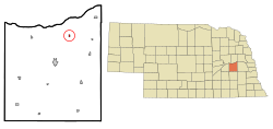 Location of Octavia, Nebraska